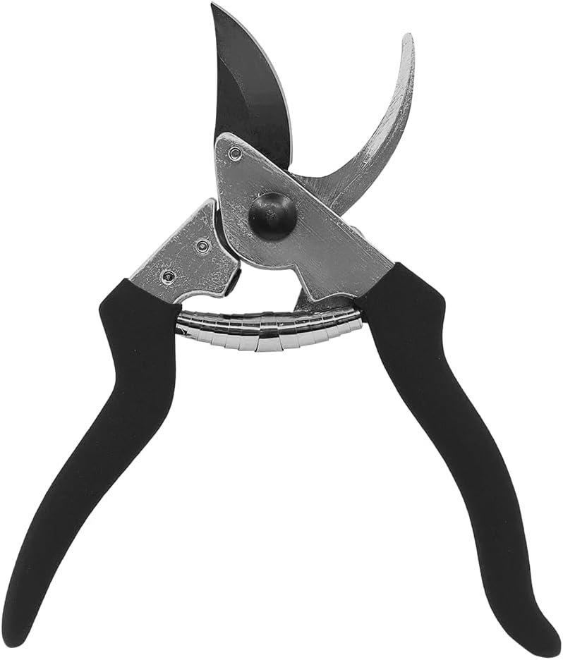 Zenport Z201 Heavy Duty Pruner, Bypass Euro, Black Handles, Steel, 8-Inch