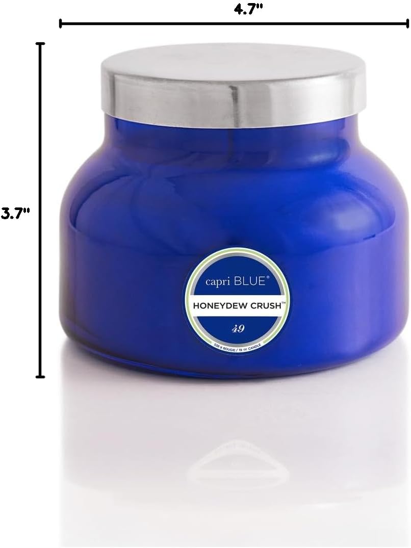 Capri Blue Scented Candles - Soy Candle Wax Blend - Jar Candles - Blue Candle Gifts for Women & Men - Luxury Candles for Home Scented with Vanilla, Bergamot & Sandalwood - Havana Vanilla (19 oz)