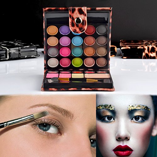 Professional Makeup Kit Eyeshadow Palette Lip Gloss Blush Concealer,29 Color