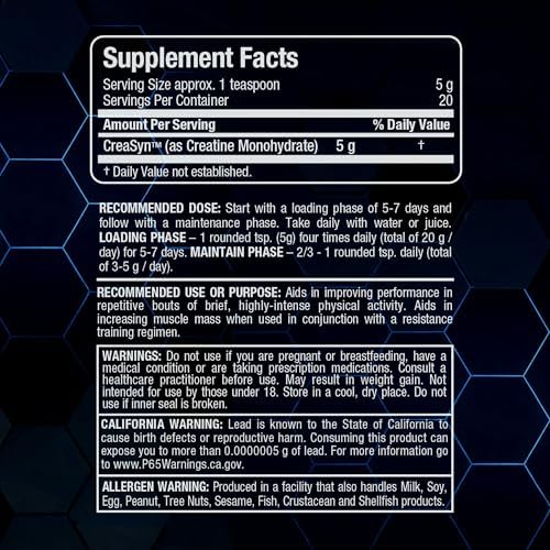 ALLMAX Creatine Monohydrate Powder, Micronized, Unflavored, 1000 g