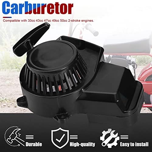 Pull Start Starter for 47cc 49cc Mini Quad ATV Scooter Pocket Bicycle Rocket Bike 2-stroke Engines