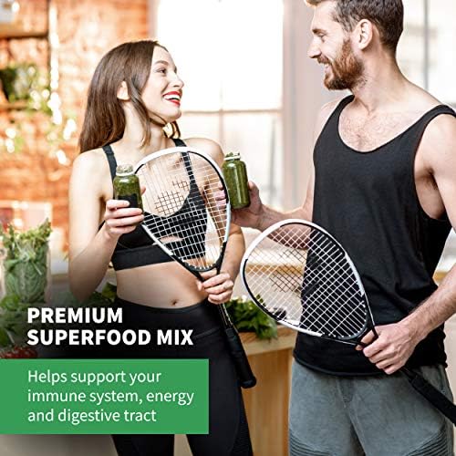 Total Tea Green Powder for Energy & Digestive Health with Turmeric, Amla Powder & Vitamin C - 30 Servings