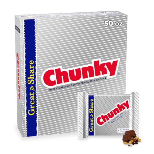 Chunky Giant Milk Chocolate Candy Bar, 12 Count, Bulk Individually Wrapped Ferrero Candy, 4.2 oz