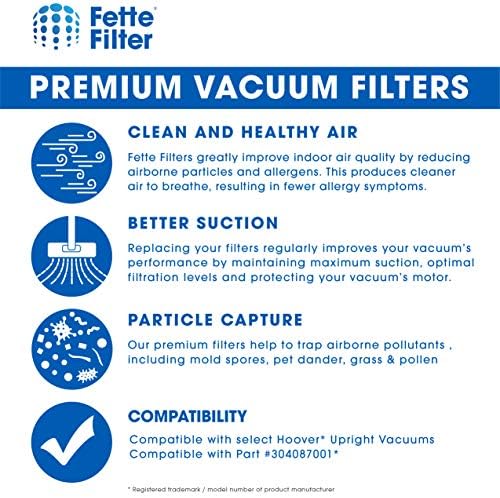 Fette Filter - Filter Sets Compatible with Hoover Windtunnel Models UH72630PC, UH72635, UH72600W, UH72630, UH72615, UH72600, UH70831
