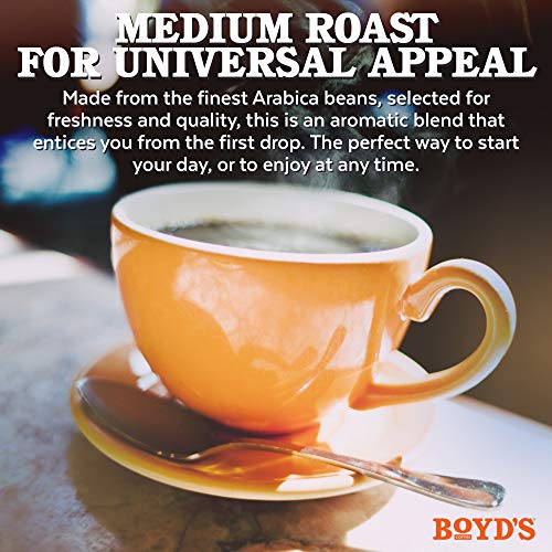 Boyd's Coffee French No. 6 Coffee –Ground Dark Roast– Blended from 100% Arabica – Rich & Full-Flavored – 12 oz.