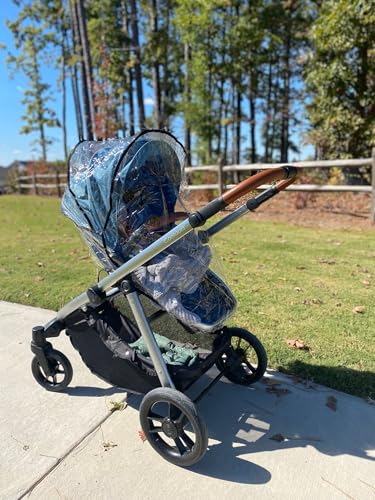 Contours Baby Clear Stroller Rain Cover, Travel Waterproof Weather Shield, Windproof, Protects from Dust and Snow, Baby Stroller Accessory