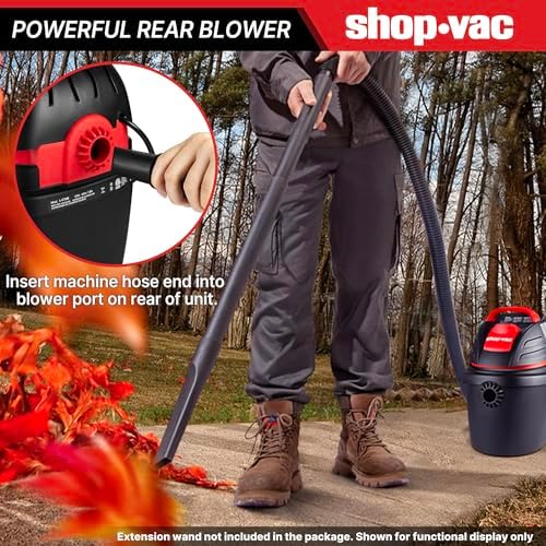 Shop-Vac 9303511 2.5 Gallon 2.5 Peak HP Wet/Dry Vacuum with Blower Function