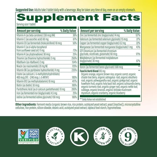 MegaFood One Daily Multivitamin for Women 40+ with 22 Nutrients, 30 Tablets | Immune Support, Cellular Energy, Muscle & Bone Health, Methylated B12, Methylfolate, Vitamin D3, C and Zinc, 30 Servings