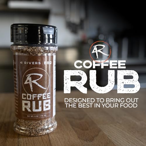 4 Rivers - Smokehouse Brisket Rub - Dry Rub Seasoning for Roasting, Slow-Cooking or Grilling - Premium Blend - Multi-Regional Recipe - Premium Ingredients - 6 oz | Seasoning for Roasting, Slow-Cooking or Grilling, Premium House-Made Blend, Multi-Regional…