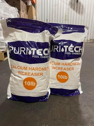 Puri Tech Pool Chemicals Calcium Hardness Increaser Plus – Increases Calcium Hardness Levels & Helps Prevent Corrosion and Staining - 94% Calcium Chloride– 25 lb