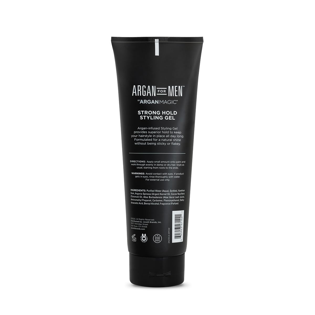 Argan Magic Strong Hold Styling Gel - Flake-Free Argan Oil Formula for Superior Hold and Long-lasting Control | Paraben Free, (8 Fl Oz)