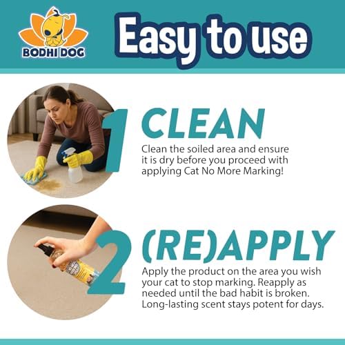 Bodhi 3-in-1 Cat & Kitten Training Aid - Cat Deterrent Spray for Indoor and Outdoor Use - Repellent to Establish Boundaries, Keep Cats Off Furniture