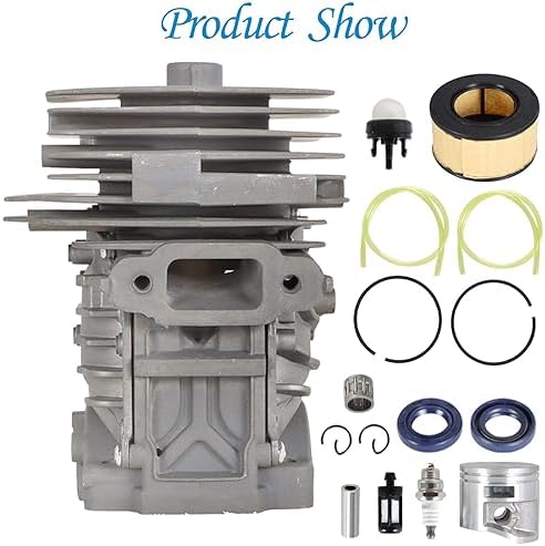 Autoparts Cylinder Piston Kit Replacement for Stihl MS251 MS 251 44mm Diameter Engine 1143 020 1207, 1143-020-1207 Chainsaw