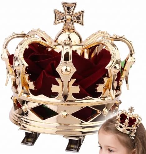 PRETYZOOM 3D Mini Queen Crown Hair Clip for Women