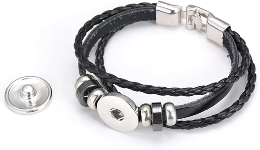 Wedarego Nicaragua Flag Braided Bracelet Leather Chain Crystal Wristband Souvenir,Fashion Handmade Bracelet For Man & Woman Special Day's Gift