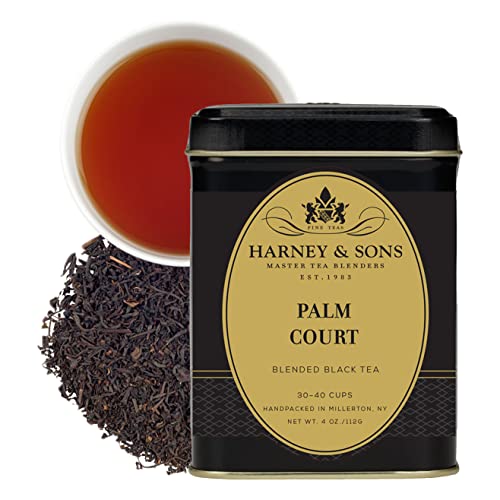 Harney & Sons Japanese Sencha Tea, Loose Leaf Green Tea Tin, 8 oz | Loose leaf Sencha green tea from Shizuoka with mild vegetal, spinach, and light roasted notes. 8 oz tin. Contains caffeine.