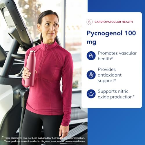 Pure Encapsulations Pycnogenol 100 mg | Hypoallergenic Supplement to Promote Vascular Health and Provide Antioxidant Support* | 60 Capsules | Hypoallergenic Supplement to Support Vascular Health and Provide Antioxidant Support*