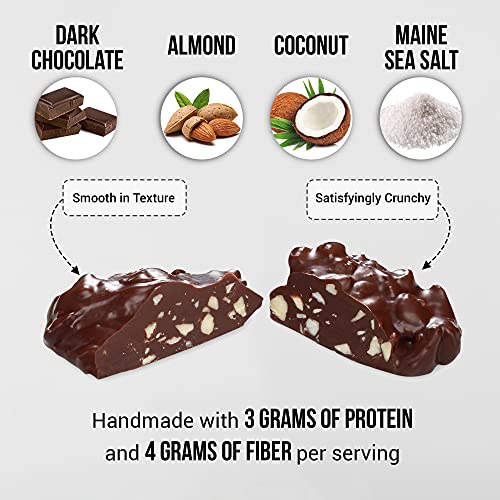 Bixby 6 Pack of Clusters Dark Chocolate Covered Almonds and Coconut | Kosher, Non-GMO