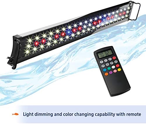 Aqueon Optibright Plus LED Fish Tank Aquarium Lighting System with Remote Control, 30 to 36 Inch | Plus, With Remote Control