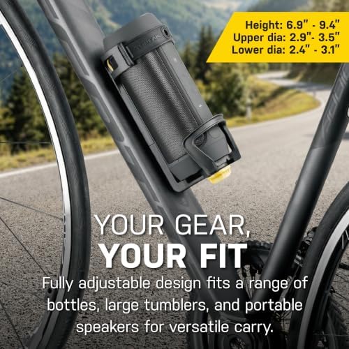 Topeak Modula Java Bottle Cage, Black, 9.4 x 9 x 19.4-21 cm | bike-water-bottle-cages
