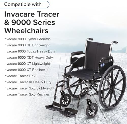 AlveyTech Desk Length Clothing Guard for Invacare Tracer & 9000 Series Wheelchairs (Right) - Replacement Black 11-1/2" x 5" Wheelchair Under Armrest Guard, Side Specific (1110285)