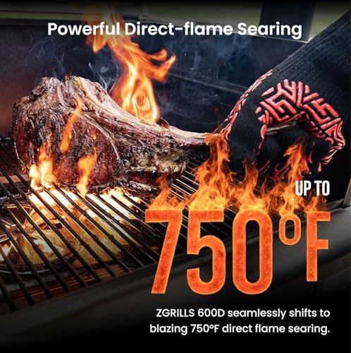 Z GRILLS 600D Wood Pellet BBQ Grill, 572 Sq In, PID 3.0