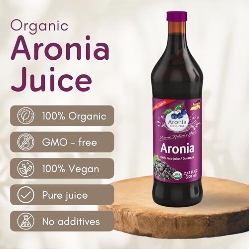 Aronia Original Organic Aronia Juice, Not From Concentrate, 23.7 fl oz