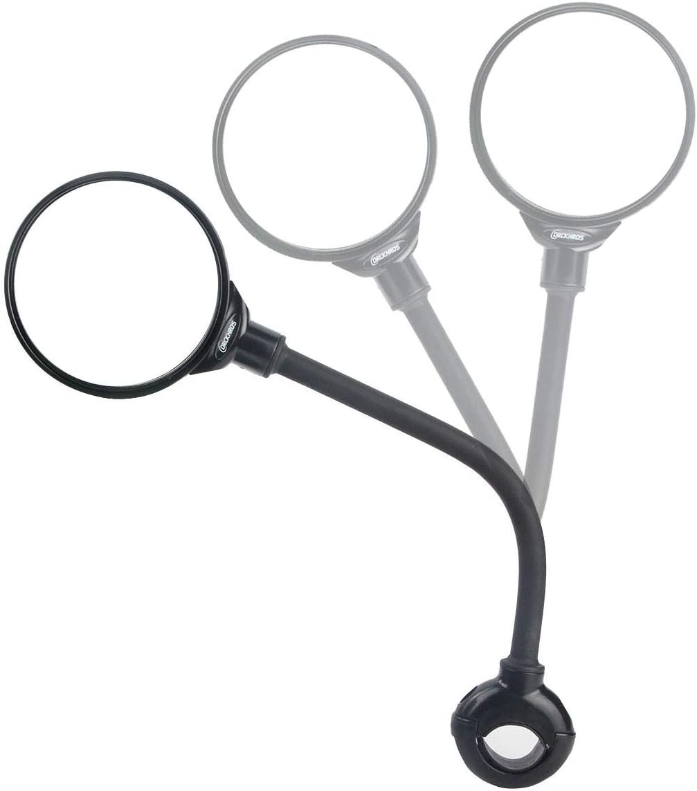Bike Mirror Rotatable And Adjustable Wide Angle Rear View Shockproof Convex Mirror Universal For Bike Bicycle