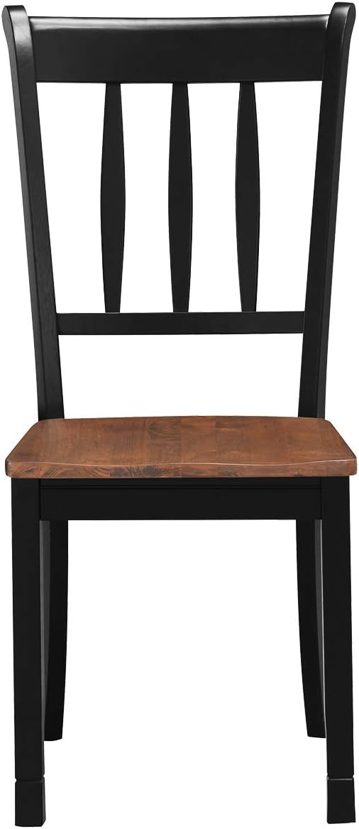 GIANTEX Wood Dining Chairs Set of 2, Armless Kitchen Chairs