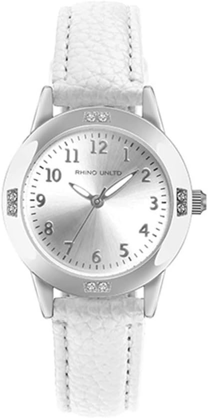 TUOTISI Women's Leather Band Quartz Movement Waterproof Business Classic Analog Watch with Genuine Leather Stainless Steel Band Elegant Ladies Watch