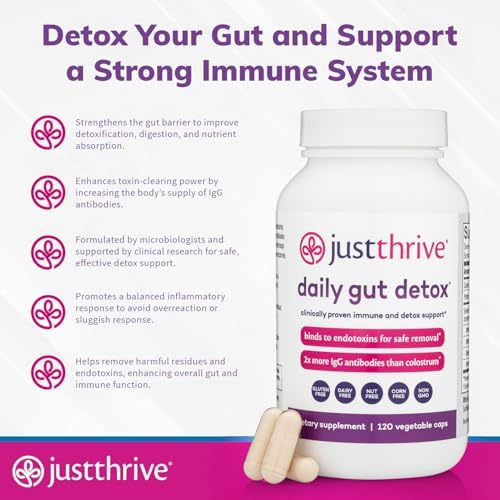 Just Thrive Daily Gut Detox IgG Supplement for Gut, Detox & Immune Support