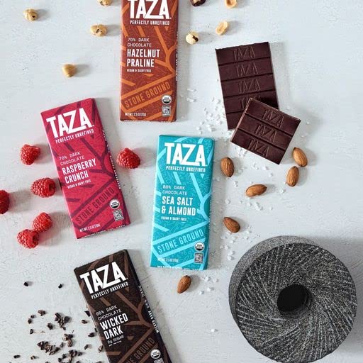 Taza Chocolate Organic Amaze Bar 95% Stone Ground, Wicked Dark, 2.5 Ounce (1 Count), Vegan