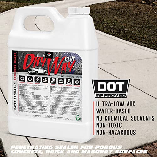 DryWay Plus DOT Approved Concrete Driveway Sealer, Silane/Siloxane