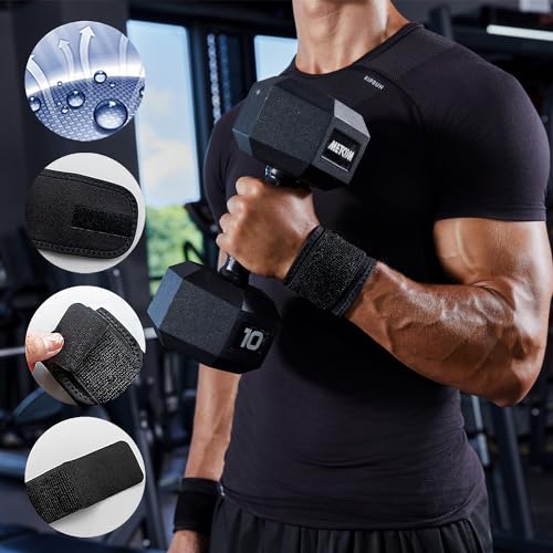 YUNYILAN 2 Pack Wrist Brace Adjustable Wrist Support Wrist Straps for Fitness Weightlifting, Tendonitis, Carpal Tunnel Arthritis