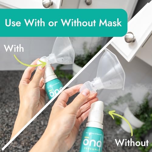 ONA Renewals - Micro-Mist Saline Nasal Inhaler - 1.7 fl oz | Congestion Relief for Adults, Saline Mist Spray for Cold, Flu, Allergy