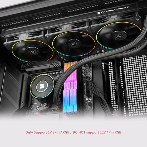 Thermalright Aqua Elite 360 V5 ARGB Black-CPU Liquid Cooler,Pump Speed-2800RPM,for AM4/AM5,Intel LGA1150/1151/1200 /1851/1700,High-Performance Radiator