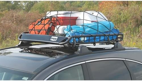Reese Explore 1391300 Rooftop Cargo Basket, 44 x 35 Inches, 125 lbs. Capacity, Fits Most Vehicles with Cross Bars