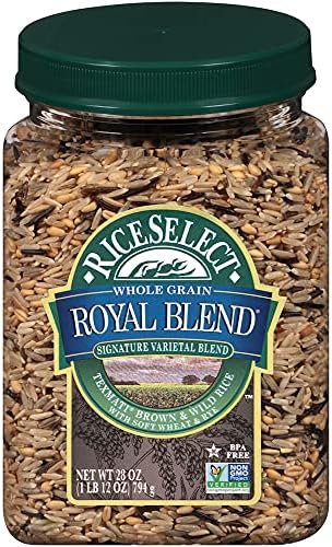 RiceSelect Whole Grain Royal Blend with Wild Rice, Brown, 28 Oz, 4 Count