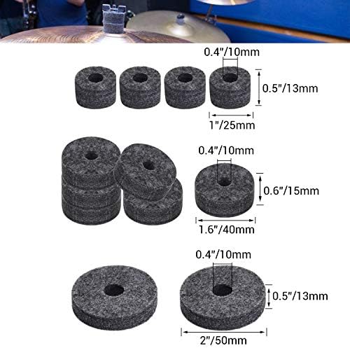 Facmogu 23PCS Cymbal Accessory Set, Drum Cymbal Replacement Accessories