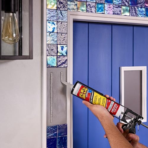 Flex Glue, Super Strong, Rubberized Waterproof Adhesive, Works Underwater, Use on Pools, Showers, Outdoors, Concrete, Brick, Pavers, UV Resistant