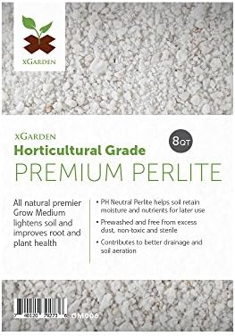 xGarden Horticultural Grade Perlite for Plants Indoor & Outdoor, Coarse & Chunky for House Plants, Gardening & Potting Mix, Organic Soil Amendment