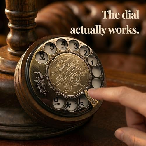 Opis Technology 1921 Cable Model C — A Real-Wood Candlestick Rotary Phone, Fully Working on Modern Home Phone Lines.