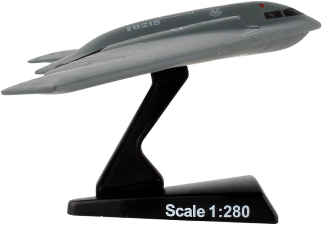 Postage Stamp USAF B-2 Spirit Stealth Bomber Die-Cast Model – 1:280 Scale Long-Range Strategic Aircraft Replica with Display Stand, Highly Detailed