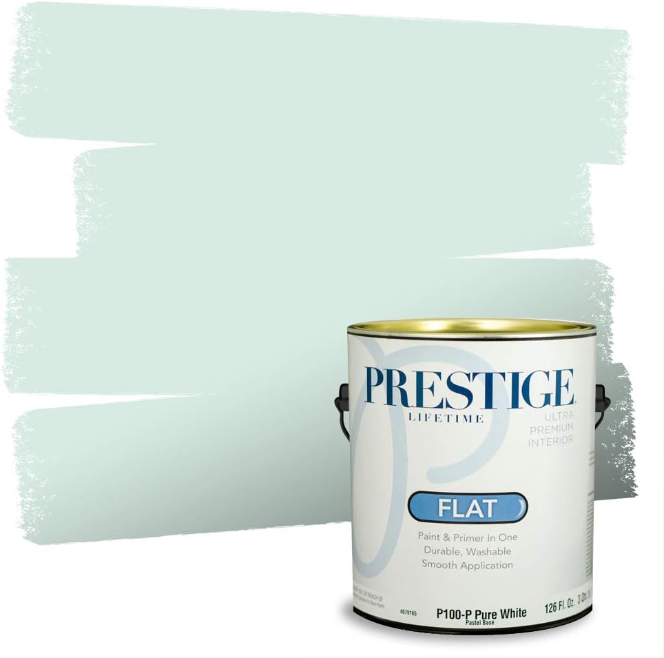 PRESTIGE Paints Exterior Paint and Primer In One, 1-Gallon, Semi-Gloss, Comparable Match of Sherwin Williams* Electric Lime*