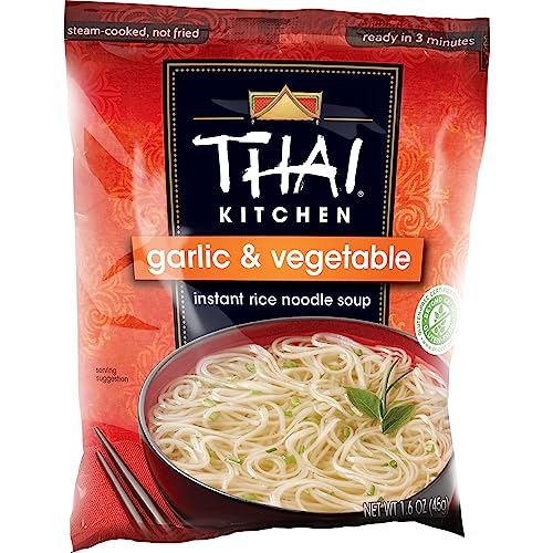 Thai Kitchen Gluten Free Garlic & Vegetable Instant Rice Noodle Soup, 1.6 oz