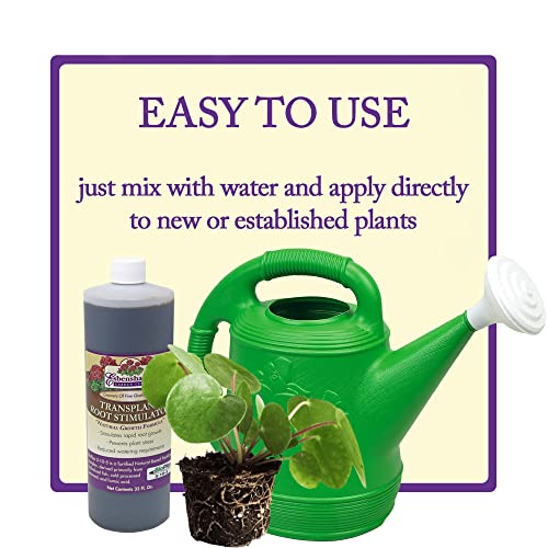 Esbenshade’s Transplant Root Stimulator 5-10-5 Fertilizer, 32oz - Liquid Fertilizer with Seaweed, Fish & Humic Acid - Reduces Transplant Shock