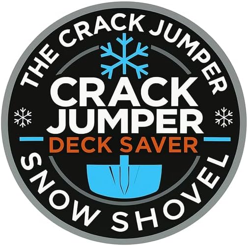 Snow Shovel for Decks & Driveways – Deck Saver™ Crack Jumper 24" Snow Shovel, Won’t Damage Decks