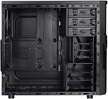 Thermaltake Versa H21 SPCC ATX Mid Tower Computer Chassis CA-1B2-00M1NN-00,Black