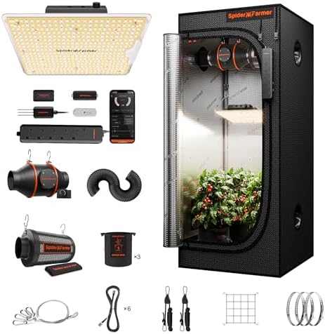 Spider Farmer 2x2ft Grow Tent Kit with GGS Controller Automatic Grow System