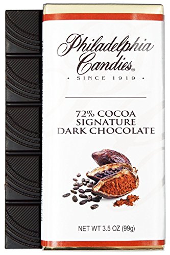 Philadelphia Candies Signature Dark Chocolate For Wine 72% Cocoa, 3.5-Ounce Package